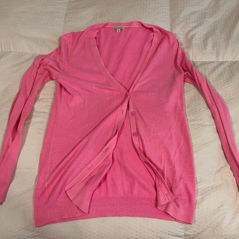 Hot pink Gap Cardigan